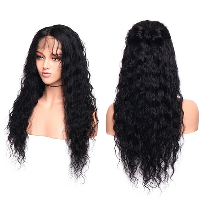 

360 Lace Frontal Hair Wig Water Weave Human Hair Brazilian Remy Hair Wigs Pre Plucked With Baby Hair