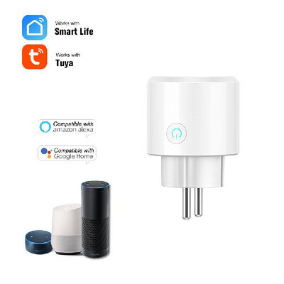 

Smart WiFi Socket Remote Control by Smart Phone from Anywhere Timing Function Compatible with Amazon Alexa&for Google Home IF