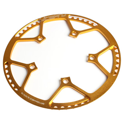 

Bike Bicycle Chainring Folding Bike Single Crank Ring Round Chain Ring BCD 130MM 5 Bolts Chainring 53T 45T 58T
