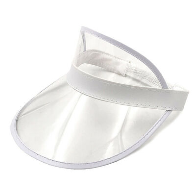

Summer PVC Hat Sun Visor Casual Hat Clear Plastic Adult Sunscreen Cap