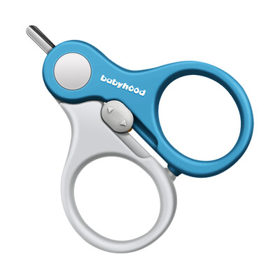 

Century baby baby crochet newborn nail scissors short blue BH-904
