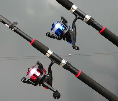 

Telescopic Fishing Rod&Blue Reel Combo Full Kit Spinning Gear Pole Set with 50M Line Free include Hooks Jig Head float bell