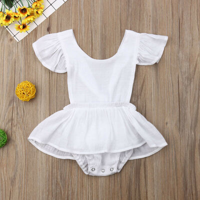 

Cute Newborn Infant Baby Girl Romper Jumpsuit Bodysuit Sunsuit Outfit Clothes