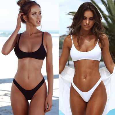 

Women Push-up Padded Bra Bandage Bikini Set Swimsuit Triangle Swimwear Bathing