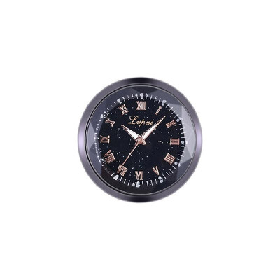 

Mini Fine Metal Electronic Clock Roman Numerals Scale Car Interior Decoration Paste Study Convenience