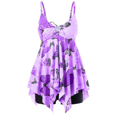 

Cami Strap Butterflies Tankini