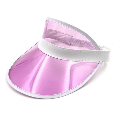 

Summer PVC Hat Sun Visor Casual Hat Clear Plastic Adult Sunscreen Cap