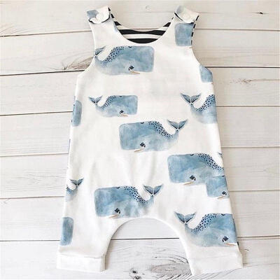 

Newborn Kids Baby Boy Girl Bodysuit Romper Jumpsuit Animal Print Clothes 0-3Years