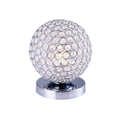 

Baycheer HL363046 Decorative Globe Metal Frame Mounted with Crystal Makes Contemporary Look Table Lamp