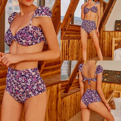 

Saidsome Sexy Womens Swimsuit Push-Up Padded Bra Print Bathing Swimwear