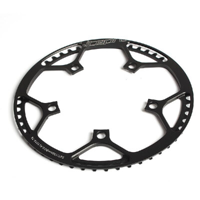 

Bike Bicycle Chainring Folding Bike Single Crank Ring Round Chain Ring BCD 130MM 5 Bolts Chainring 53T 45T