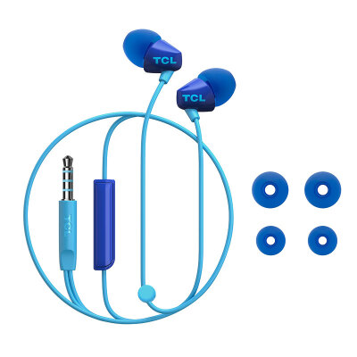 

TCL SOCL100 in-ear headphones wired line control dynamic drive clear balance sound quality deep blue vivo Huawei glory oppo apple millet red rice plus universal