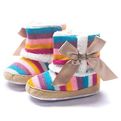 

0-18 Months Baby Girl Boy Newborn Winter Warm Boots Toddler Infant Sole Shoes