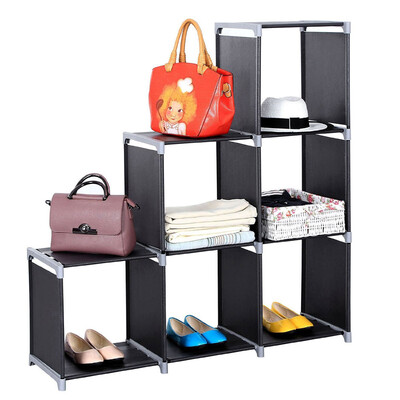

Durable 6 Shelf Storage Shelving Clothes Bookcase Bookshelf Cubby Organizing