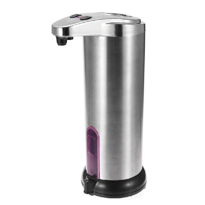 

Household Automatic Liquid Soap Dispenser Stainless Steel Touchless Sensor Soap Dispensers Pump Shower Kitchen Soap Bottle for Bat