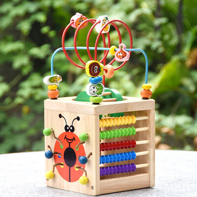 

Activity Box Beaded Maze Multi-Function Educational Childrens Toys