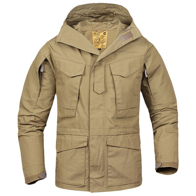 

Zipper Multi-pocket Hooded Jacket