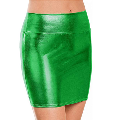 

Womens Leather Micro Mini Skirt Sexy Wet Look Bodycon Lingerie Club Party Dress