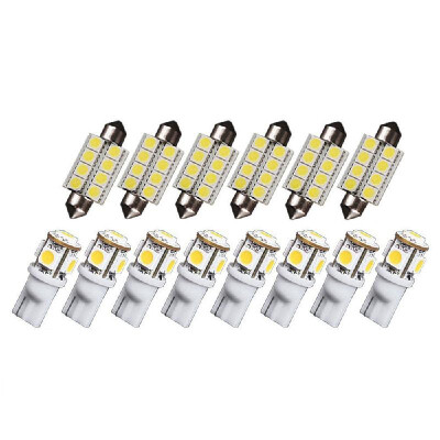 

14PCS 194 T10 5W 31MM C5W Bulb LED Light White Lights Super Bright Car Tail Lamp Bulbs