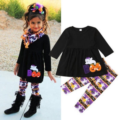 

Infant Toddler Kid Baby Girl Outfit Set Clothes T-shirt Top Dress Leggings Pants