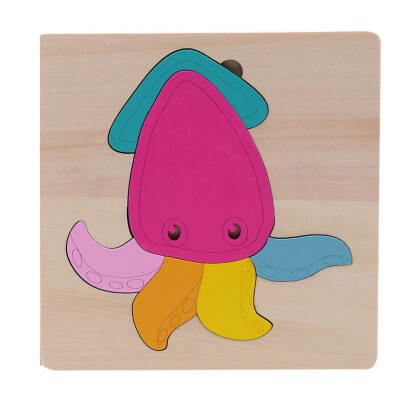 

Tailored Development Baby Toys 3D Wooden Puzzle Cartoon Learning Educational Kids Toy