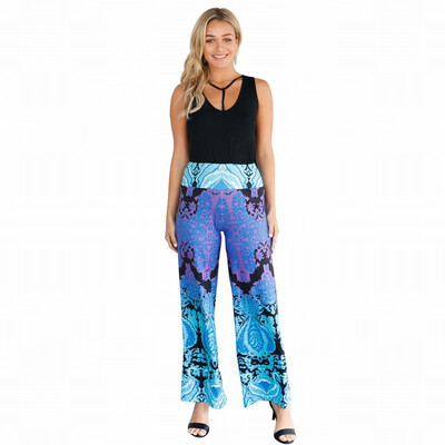 

Damascus printed pattern retro leggings