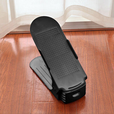 

Creative Plastic Shoes Rack Organizer Space - Saving Storage Adjustable Durable
