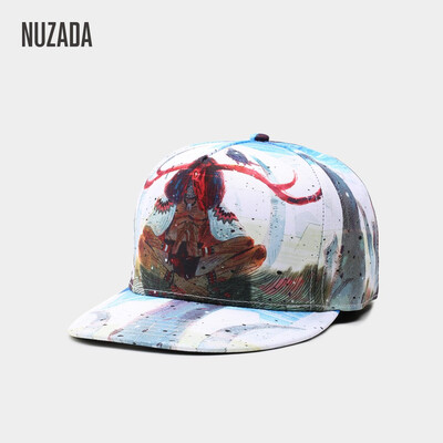 

NUZADA 3D Printing Caps Men Women Couple Hip Hop Cap Spring Summer Autumn High Quality Cotton Material Punk