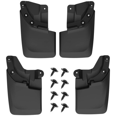 

Mud Guards Compatible with 2016-2019 Toyota Tacoma Front & Rear Mud Flaps with OEM Fender Flares Only