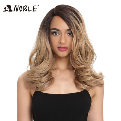

Noble Synthetic Wig For Black Women Trendy Lace Front Wig Loose Wave Synthetic Hair 20Inch Ombre Hair Synthetic Lace Front Wig