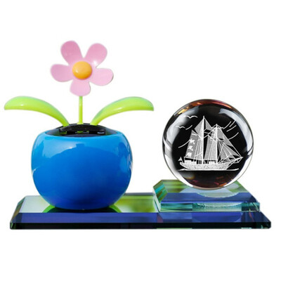 

Creative swing sun flower carving apple light ball car perfume seat decoration car perfume decoration