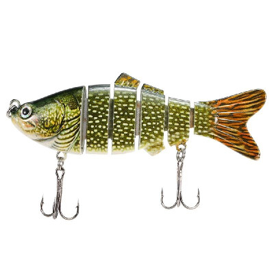 

10cm20g Lifelike 6 Jointed Sections Swimbait Fishing Lure Crankbait Hard Bait Fish Hook Fishing Tackle