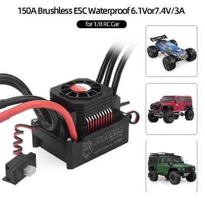 

SURPASS HOBBY 150A Brushless ESC Waterproof Electric Speed Controller for 18 RC Truck Off-road Car