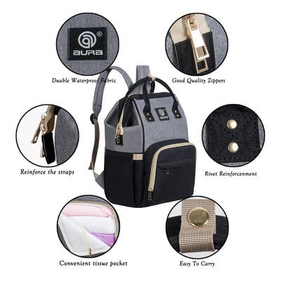 

Large capacity mother pack mother&baby bottle shoulder bag diaper Backpack Baby Diaper Nappy Backpack Mom Changing Trave