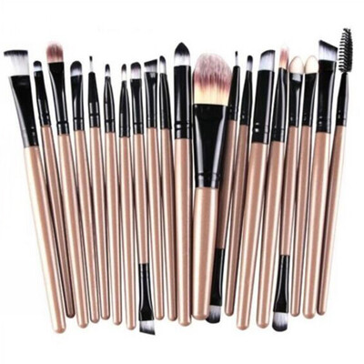 

〖Follure〗20 pcs Makeup Brush Set tools Make-up Toiletry Kit Wool Make Up Brush Set