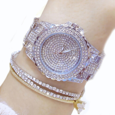 

LadiesWomen Fashion Brand Casual Rhinestone Diamond Dress Waterproof Quartz watch