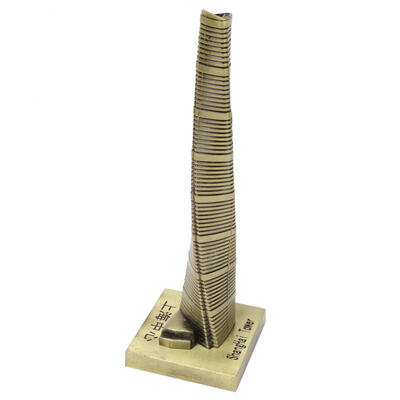 

Greensen Metal World Famous Architecture Shanghai Center Model Home Furnishing Ornaments Desktop Decor