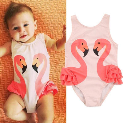 

Kids Baby Girls Swan One-Piece Swimwear Swimsuit Beachwear Clothes Bathing Suit