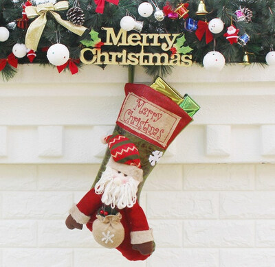 

FUNNYBUNNY Christmas Socks Gift Bag Santa Claus Snowman Elk Decoration Oversized Christmas Socks