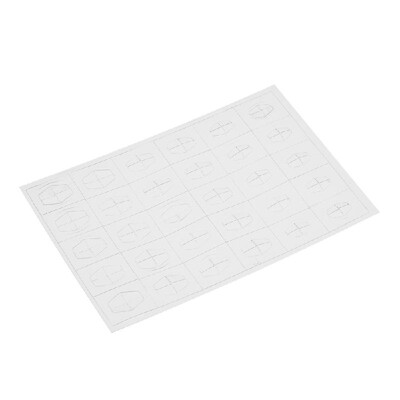 

1 Sheet 3D Nail Gem Hollow Stickers Japanese Transparent Plastic Decals Rhombus Oval Slider Nail Art Decoration Tool