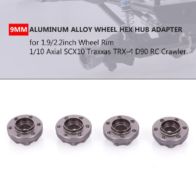 

4Pcs 21mm Wheel Hex Hub Adapter for 1922inch Wheel Rim 110 Axial SCX10 Traxxas TRX4 D90 RC Crawler