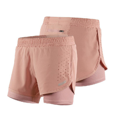 

Arsuxeo Womens 2-in-1 Running Shorts Quick Drying Breathable Active Training Exercise Jogging Cycling Shorts with Longer Liner