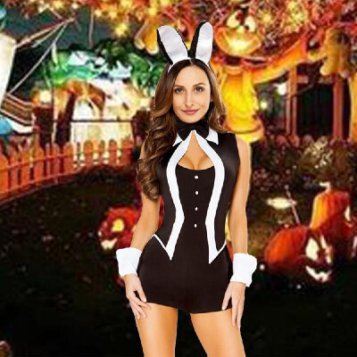 

Women Dress Sexy Women 5 Piece Tuxedo Bunny Costume Tux And Tails Halloween Cosplay Uniform Black Cosplay Costume Q7Z3I1K8