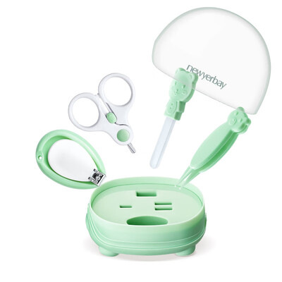 

Newin Baby Baby Nail Clipper Baby Nail Clipper Newborn Nail Care Set 4 Piece Small Pig - Mint Green