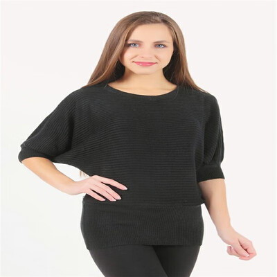 

2018 summer new Korean version of the ice silk bat shirt thin womens sweater sweater pullover shirt autumn womens clothing