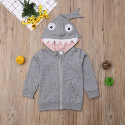 

Toddler Kids Baby Boy Girl Clothes Shark Hoodie Sweatshirt Coat Tops Jacket