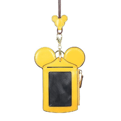 

Cartoon Cute Card Holder Protector ID Credit Card Case Leather Mini Slim Pocket Wallet Coin Change Purse with Key Ring & Lanyard