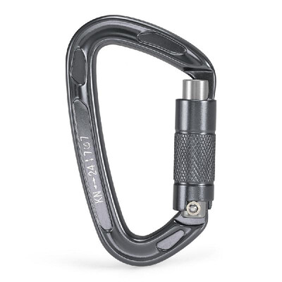 

24KN Twist Locking Gate Carabiner Heavy Duty Auto Lock Carabiner Outdoor D-ring Buckle Climbing Rappelling Canyoning Hammock Locki