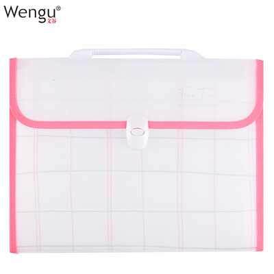 

Wengu Wengu A412 grid portable organ package business package student test paper package file folder multi-layer large capacity cartoon information package E462B