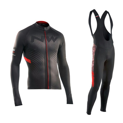 

Cycling jersey 2018 pro team Northwave winter thermal fleece bicycle clothing set ropa ciclismo invierno bike jersey bib pants kit